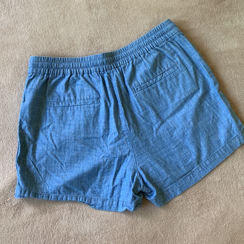 J Crew Chambray Tie Shorts | xs - Picture 2 of 5